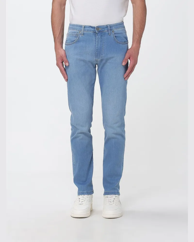XC Klassische 5-Pocket Slim-Fit Jeans aus Denim mit mittlerer Leibhöhe Himmelblau