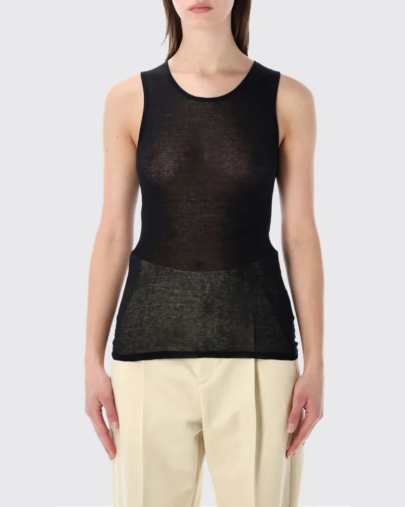 Soeur Basic Baumwoll-Tanktop Schwarz