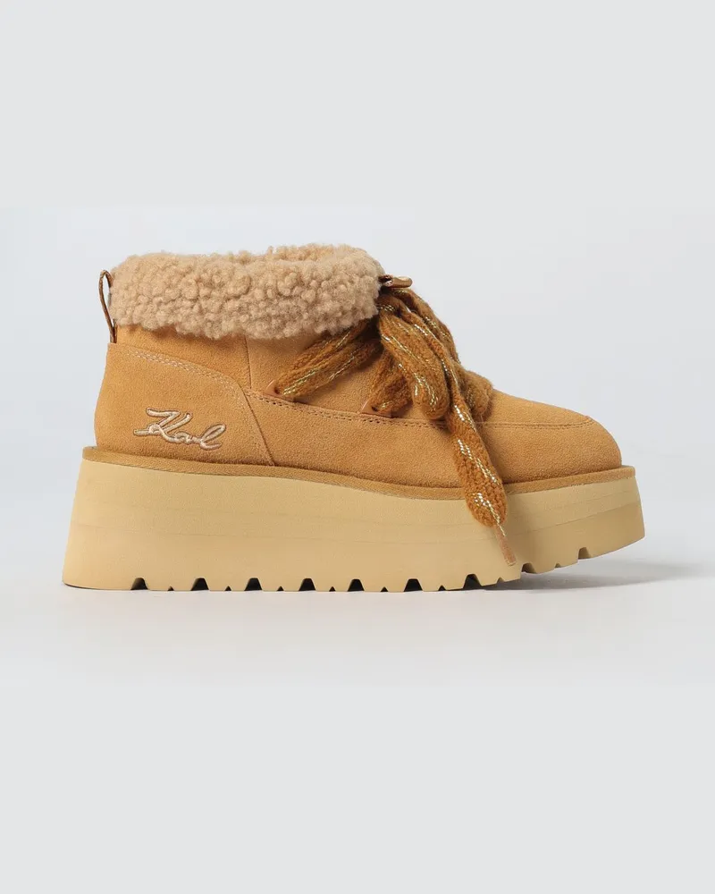 Karl Lagerfeld Flache stiefeletten damen Braun