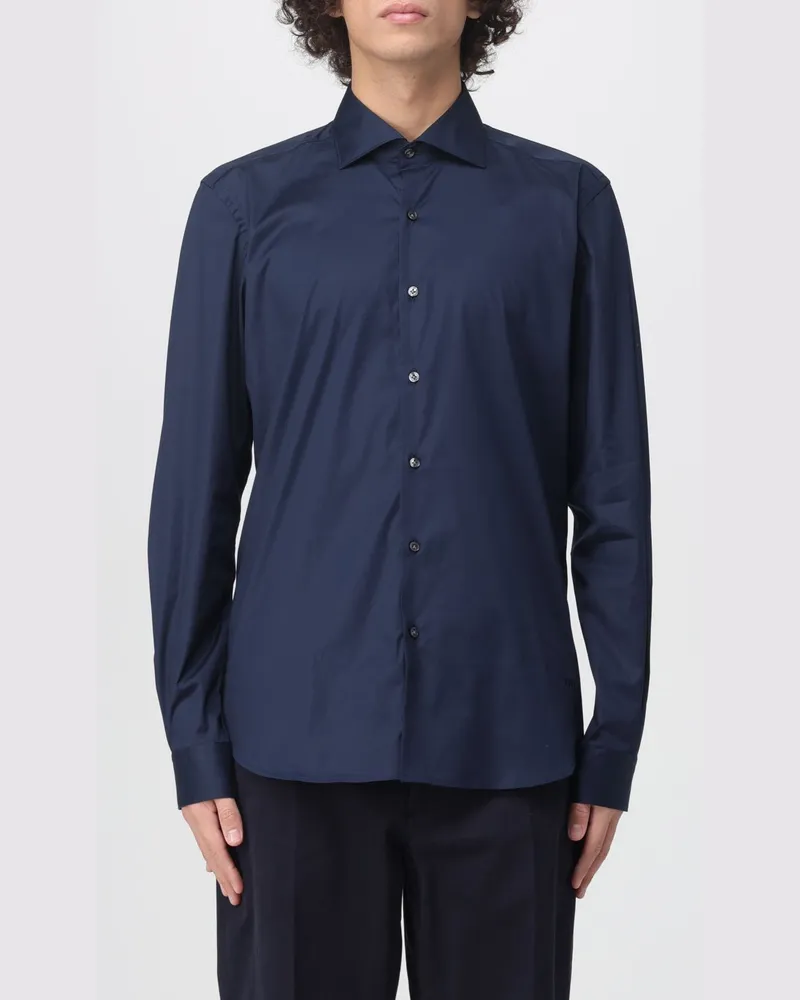 Fay Hemd herren Blau