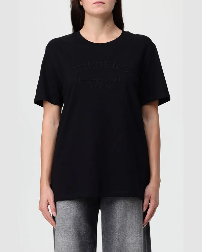 Iceberg T-shirt damen Schwarz