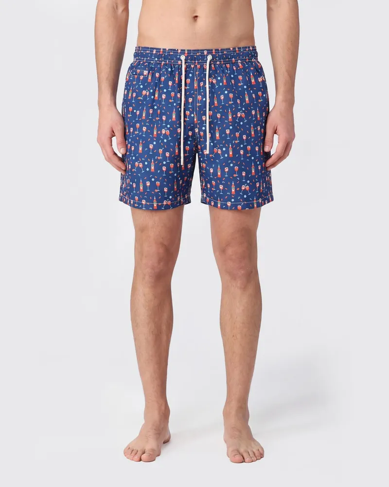 MC2 Saint Barth Bedruckte Boxer-Badehose Fa02