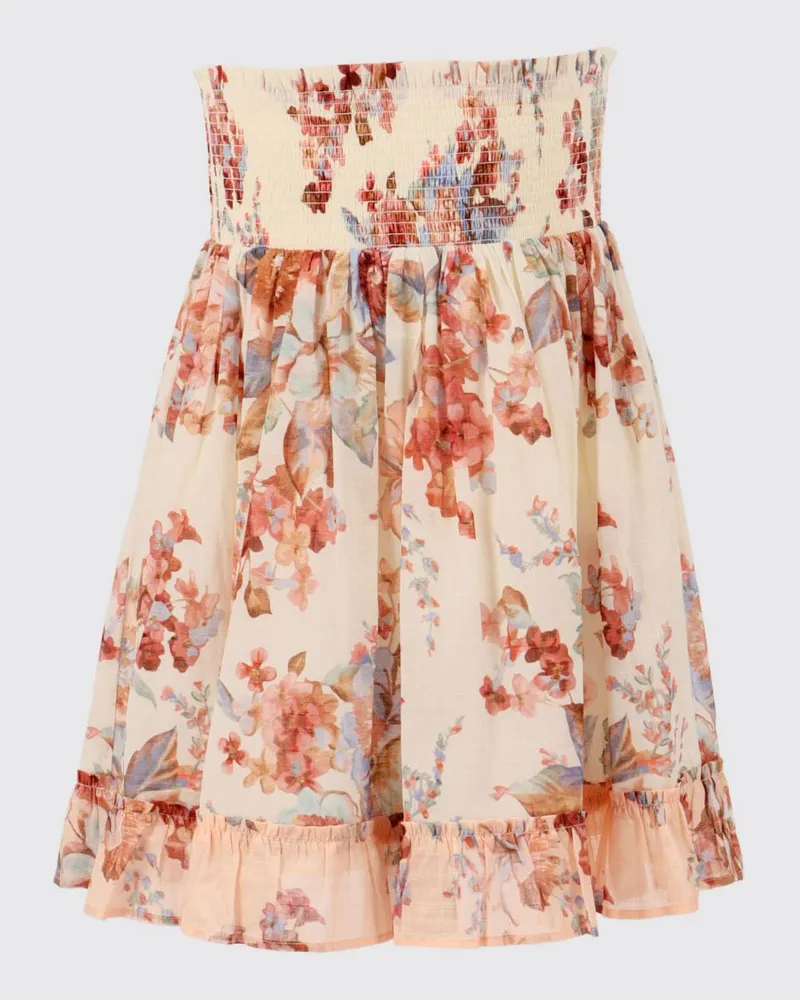 Zimmermann Baumwollrock mit Blumenprint Bunt