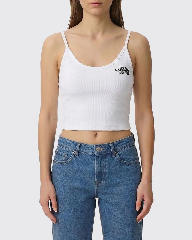 The North Face Basic Stretch-Baumwoll-Tanktop Weiß