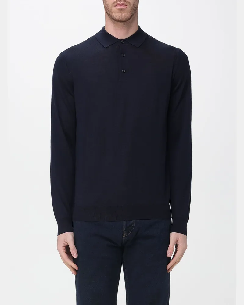 Paolo Pecora Milano Pullover herren Blau