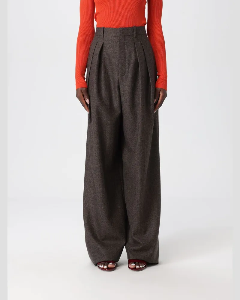 Saint Laurent Hose damen Kaffee