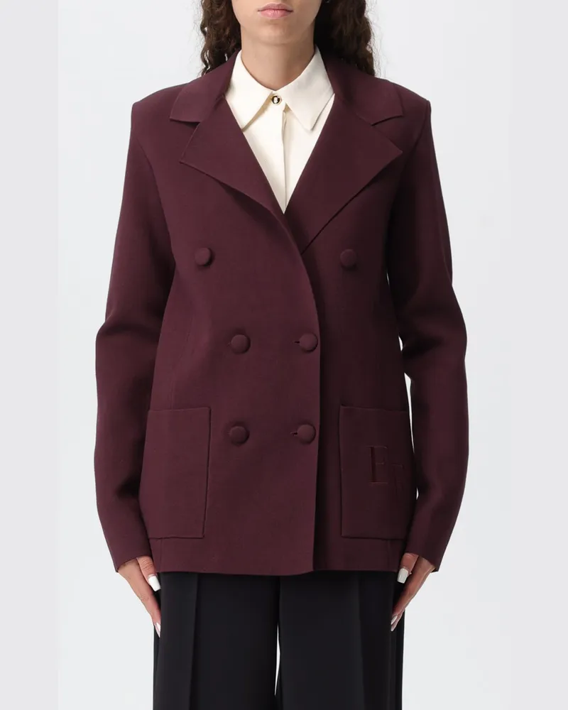 Elisabetta Franchi Blazer damen Weinrot