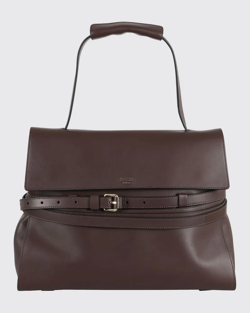 Moschino Schultertasche damen Kakao