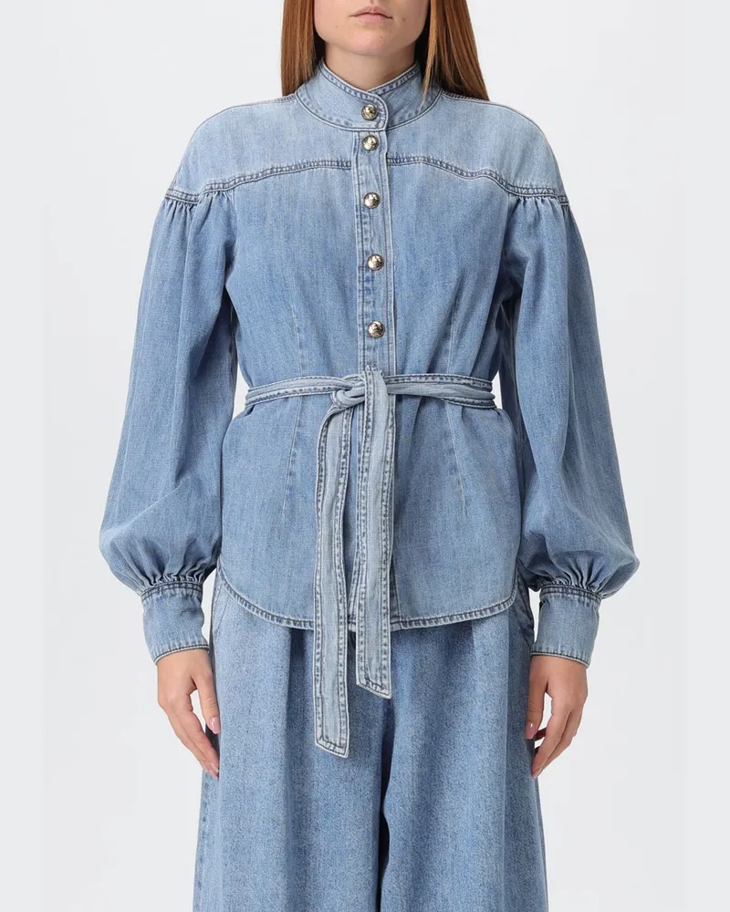 Zimmermann Hemdbluse damen Blau