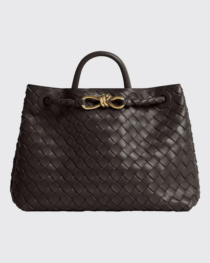 Bottega Veneta Andiamo Handtasche von aus Intrecciato-Lammleder Braun