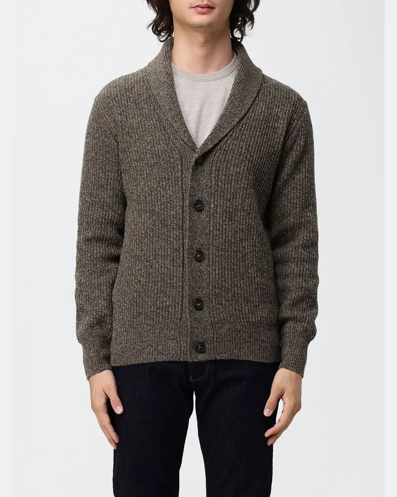 Brooksfield Gerippter Woll-Cardigan mit Schalkragen und Knöpfen Bunt
