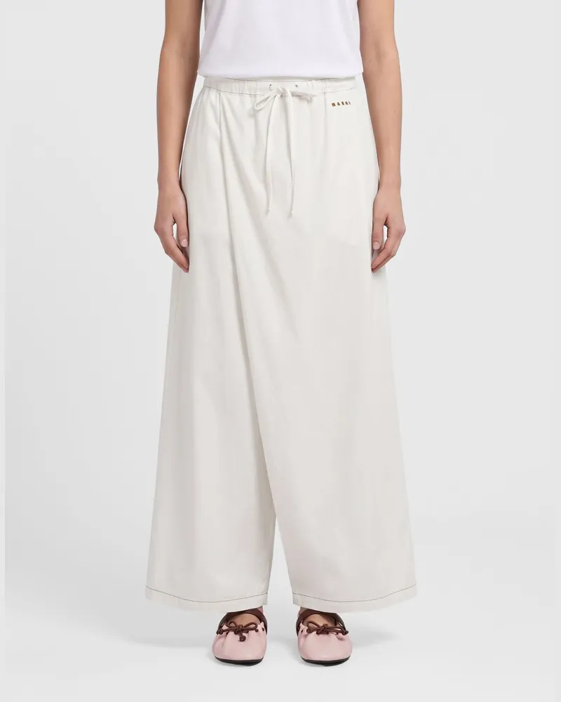 Marni Weite Baumwollhose Lila