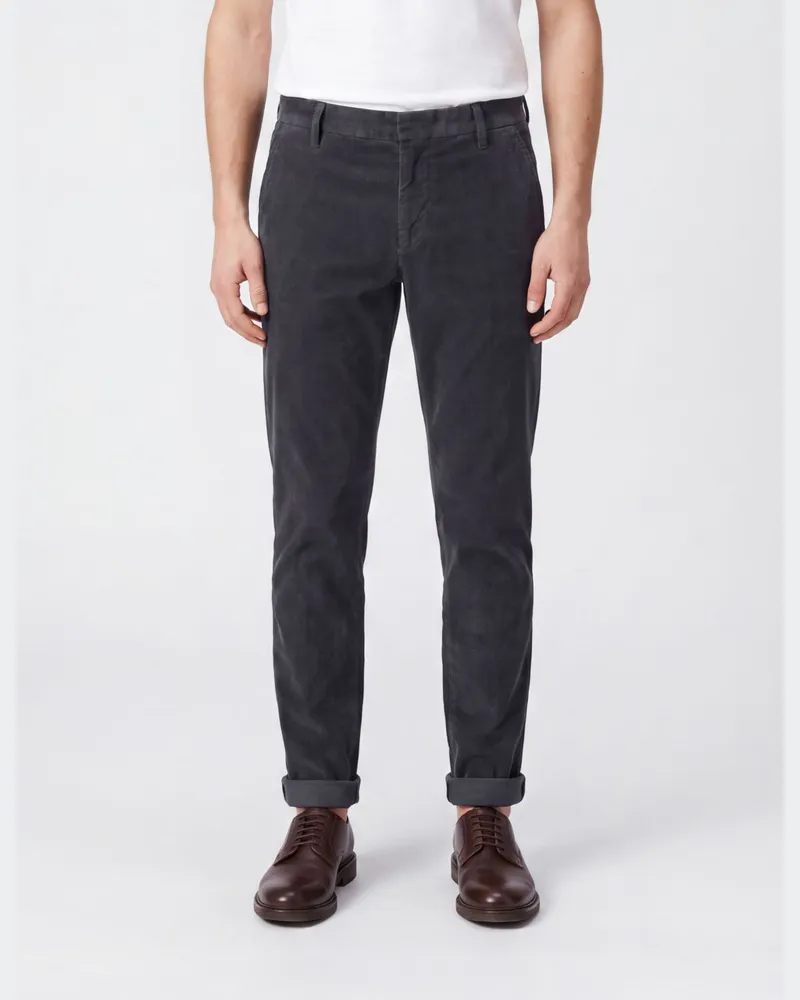 Dondup Gaubert Slim-Fit-Chinohose aus Cord Blau