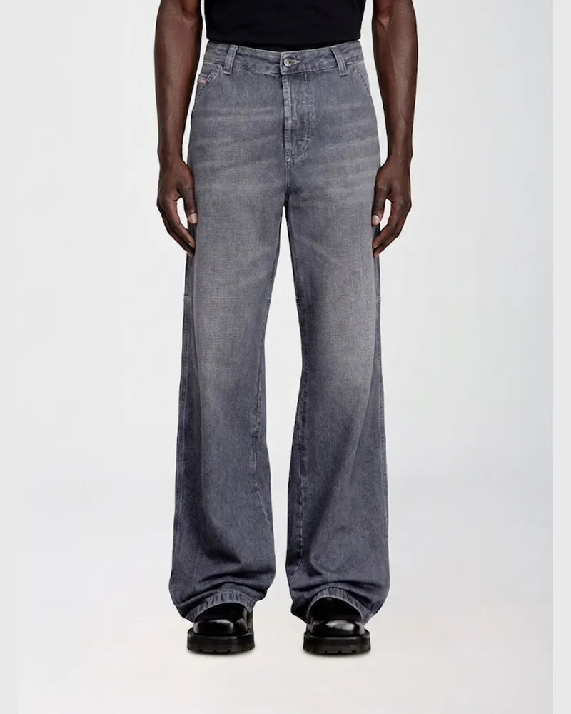Diesel Weit geschnittene 5-Pocket-Jeans D-Livery von aus Denim mit mittlerer Leibhöhe Grau