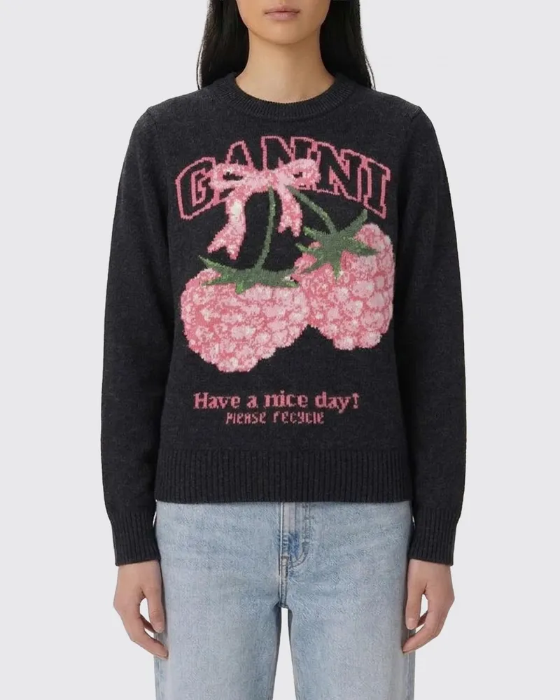 Ganni Pullover damen Charcoal
