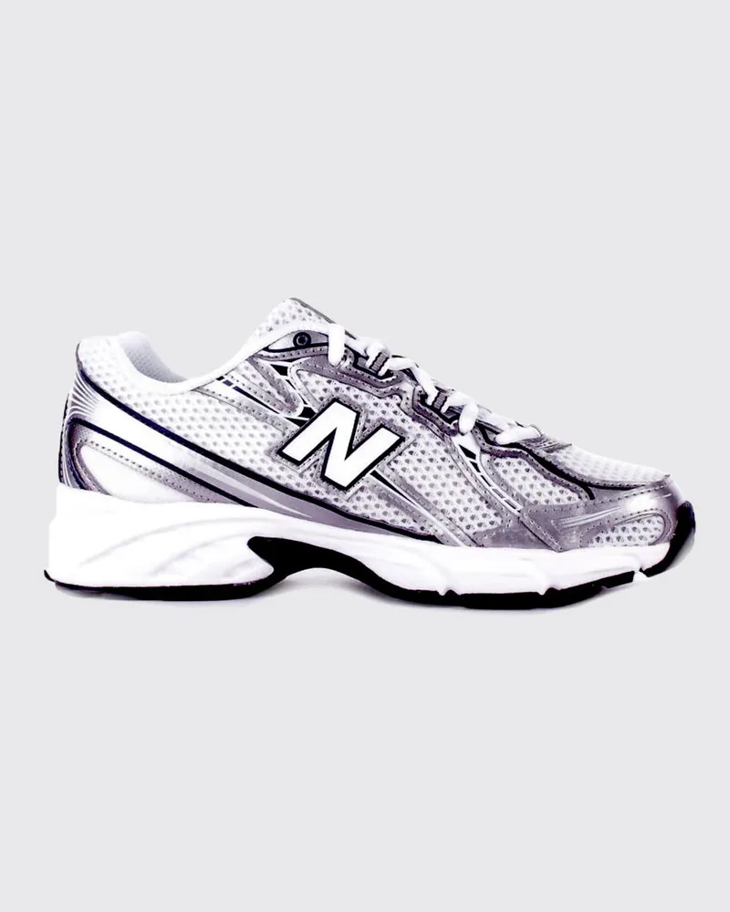 New Balance 740 Mesh- und Gummi-Sneakers Weiß