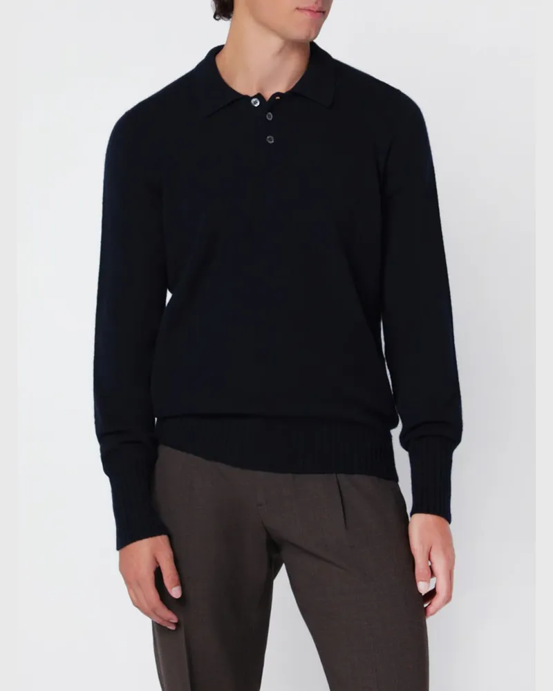 Drumohr  Polo herren Blau