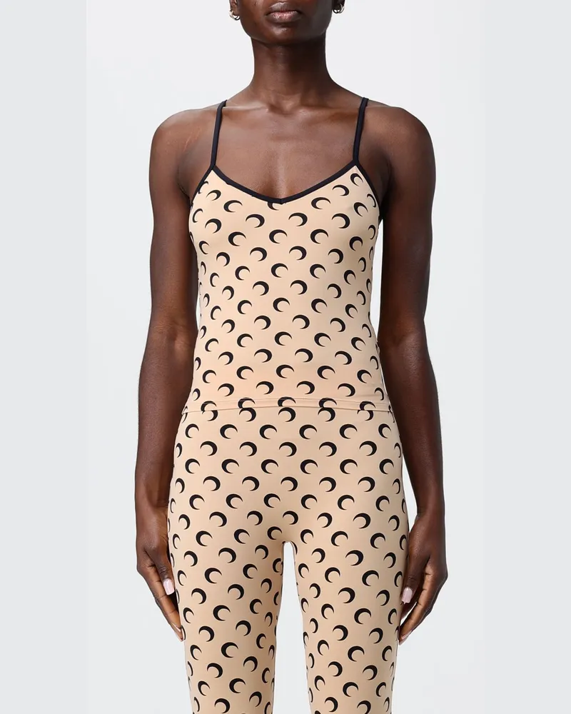 Marine Serre Top damen Beige