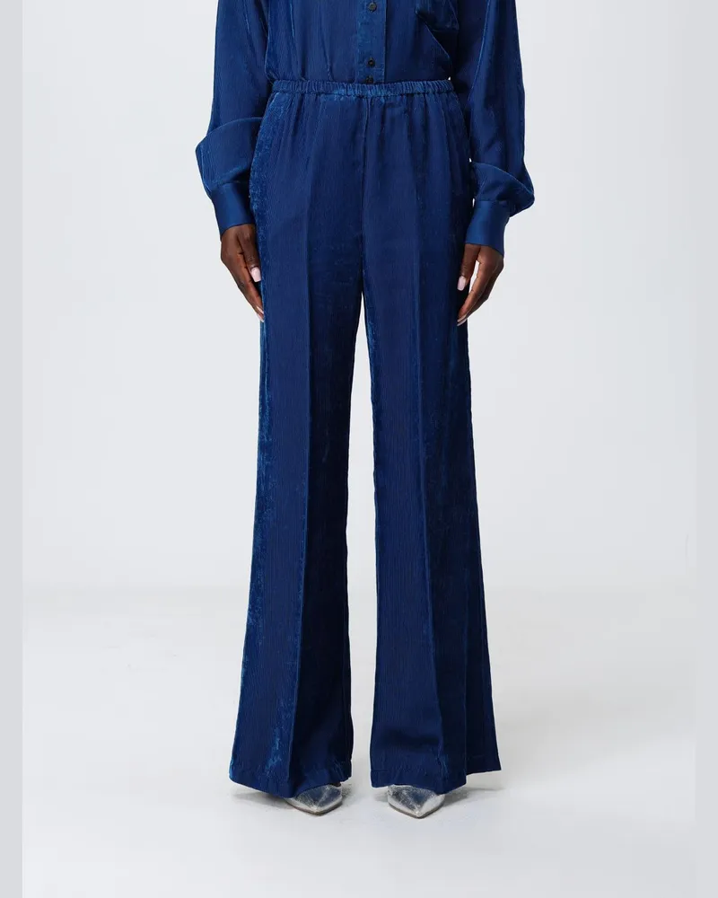 forte_forte Hose damen Blau