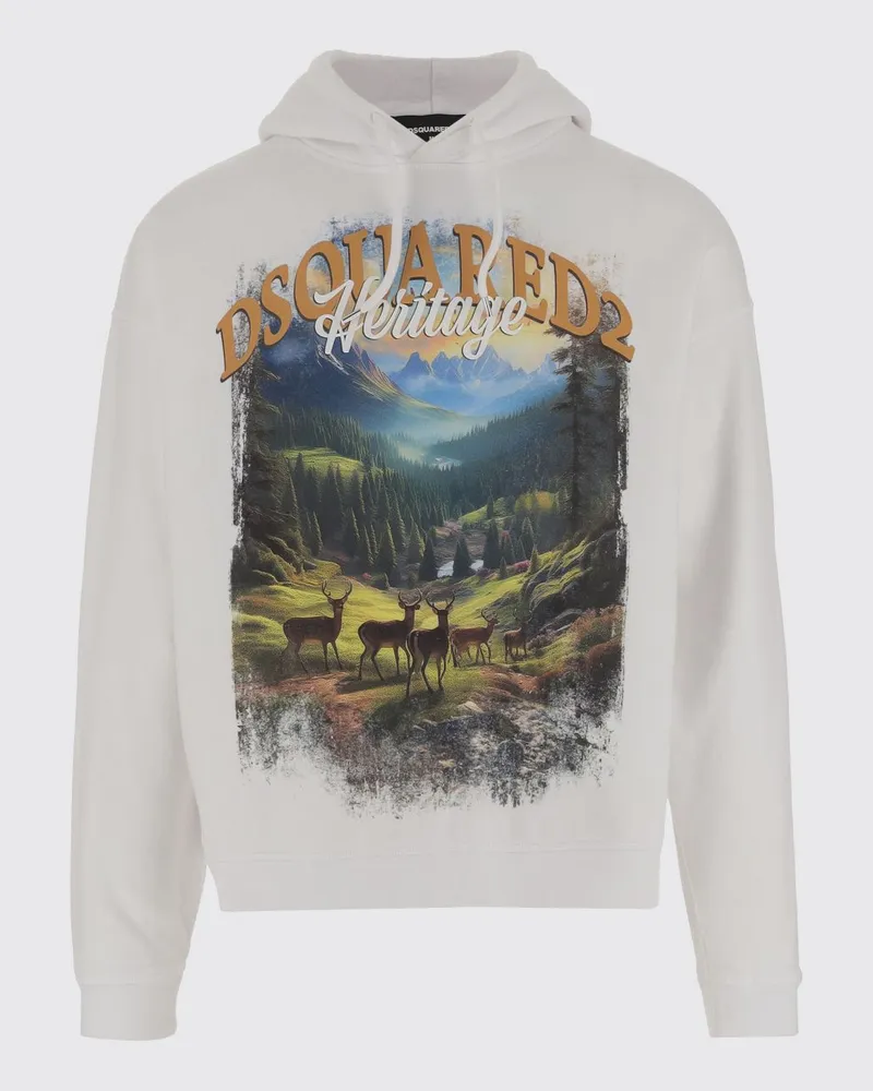 Dsquared2 Sweatshirt herren Weiß