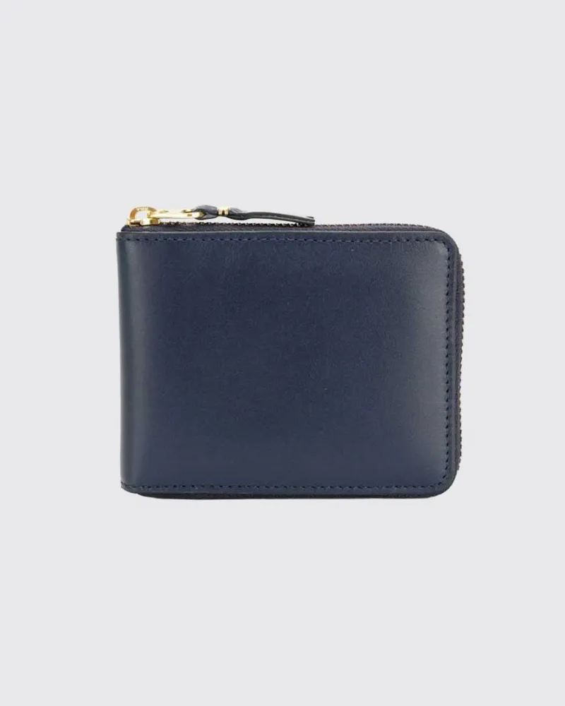 Comme des Garçons Ledergeldbörse Navy