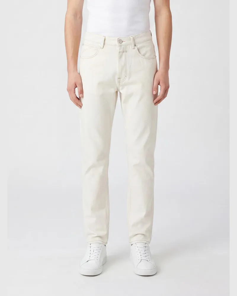 Closed Cooper Straight Fit Five-Pocket-Jeans aus Stretch-Baumwolldenim Ivory