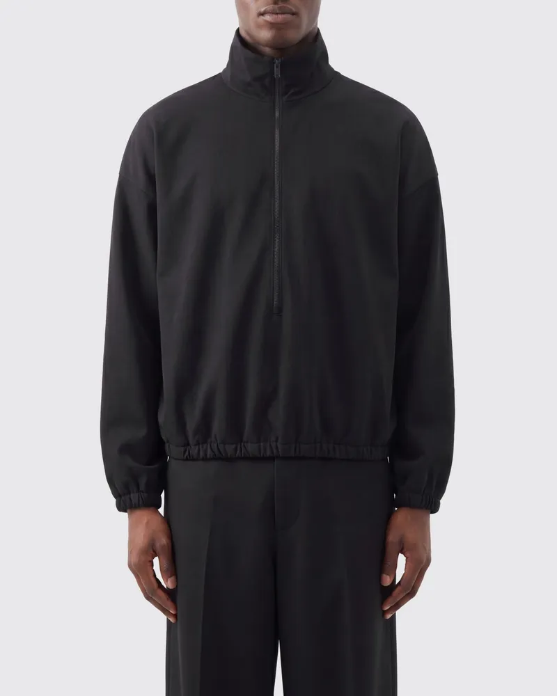 Fear of God Bomberjacke in Relaxed Fit aus Woll-Twill und Nylon mit Stehkragen Schwarz