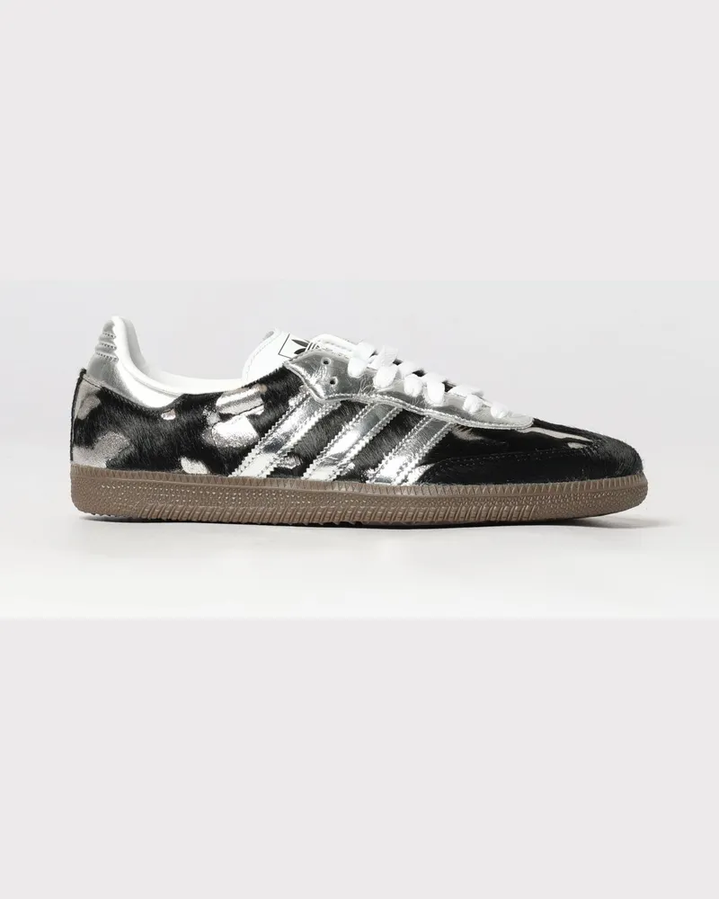 adidas Samba OG Leder-Sneaker mit Animal-Print und 3-Streifen Schwarz