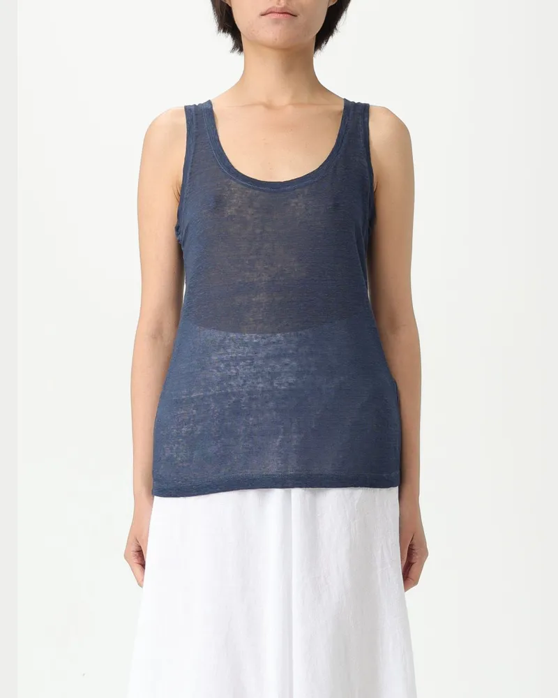 120% Lino T-shirt damen Navy