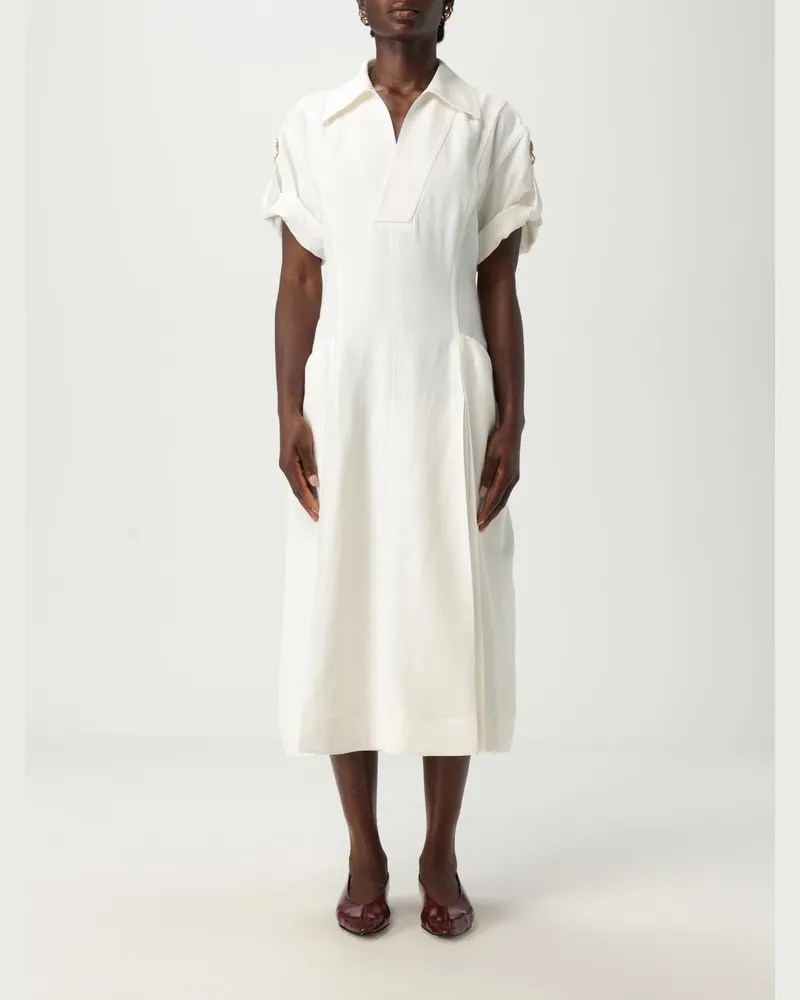 Bottega Veneta Kleider damen Weiß