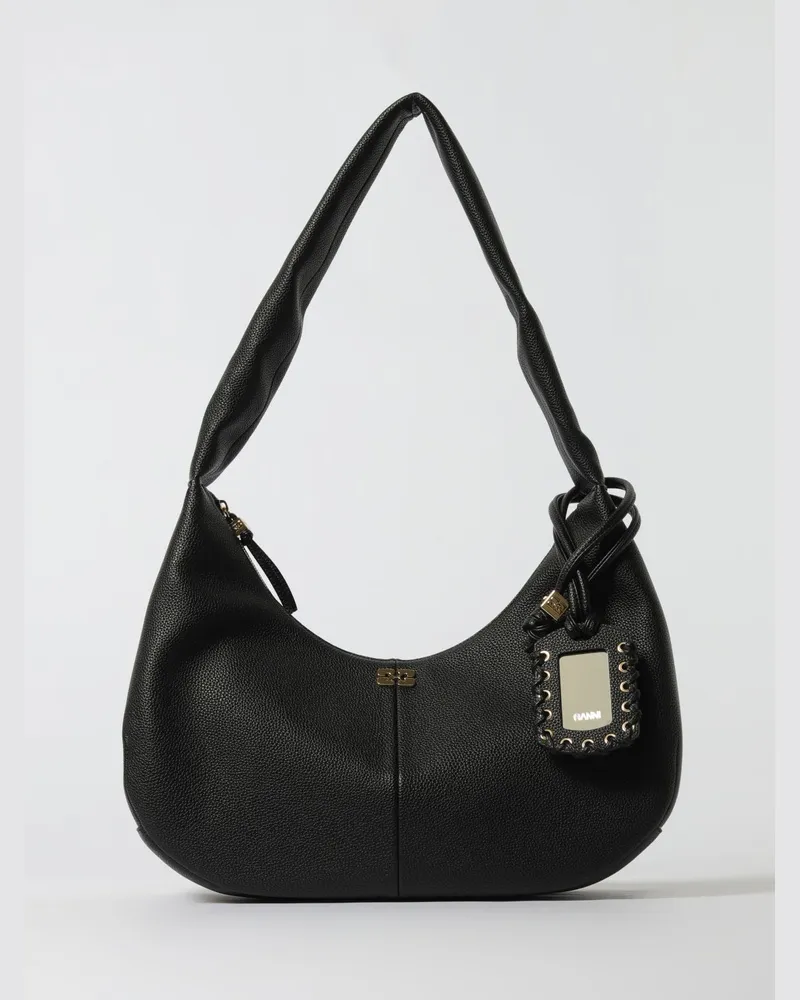 Ganni Schultertasche damen Schwarz