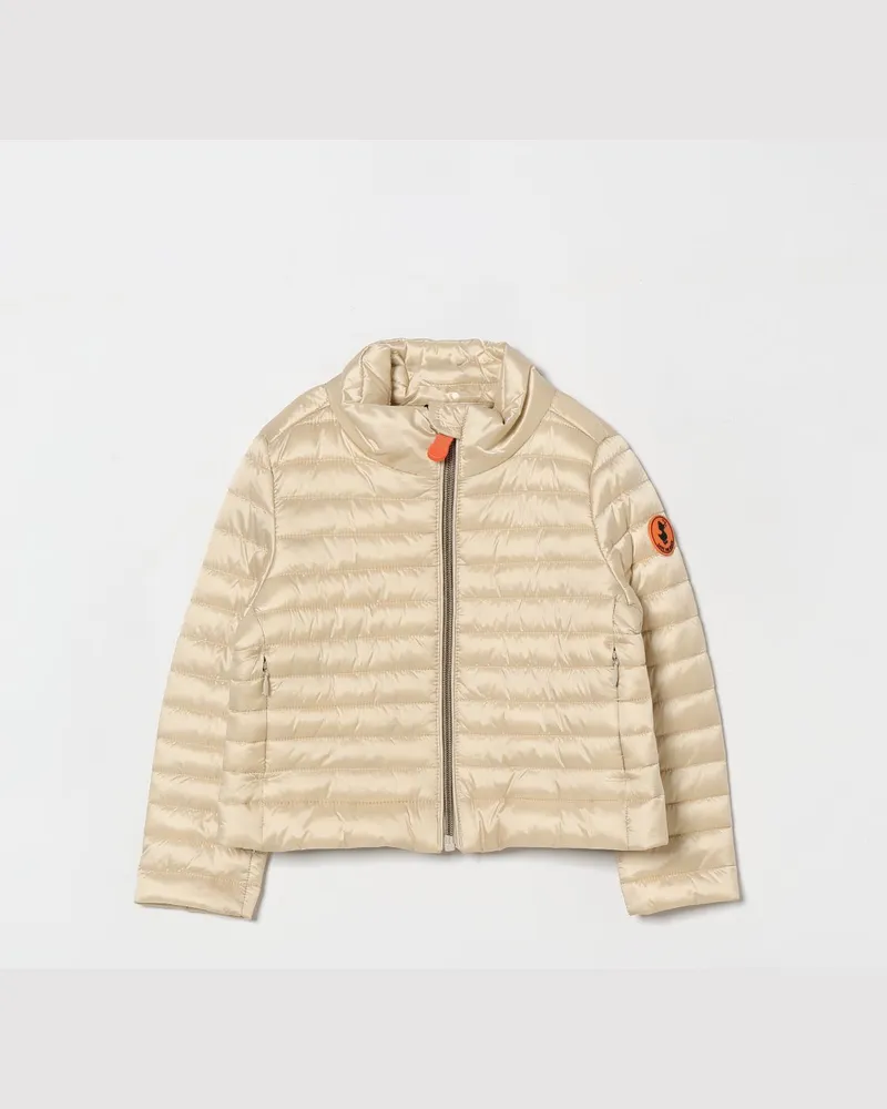 Save The Duck Gefütterte Nylon-Daunenjacke 100 Gramm Beige