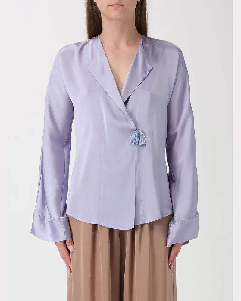 forte_forte Hemdbluse damen Lila