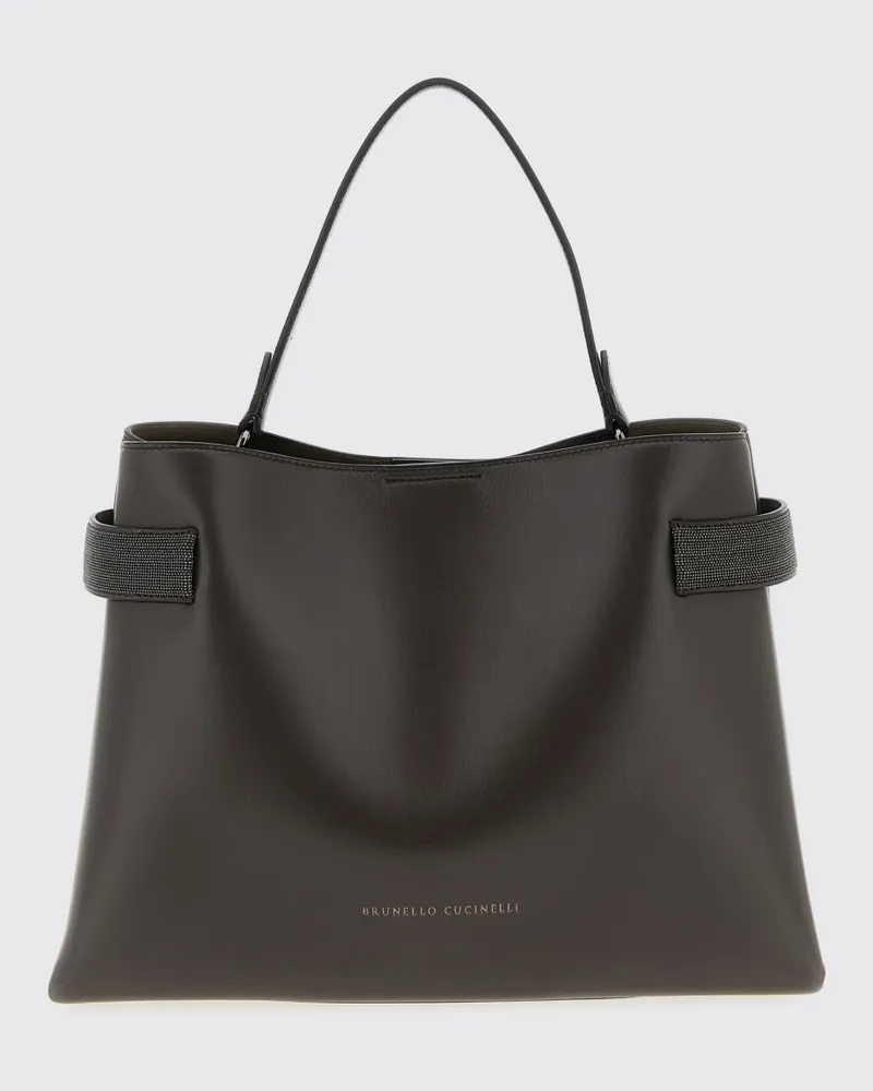 Brunello Cucinelli Schultertasche damen Ebony