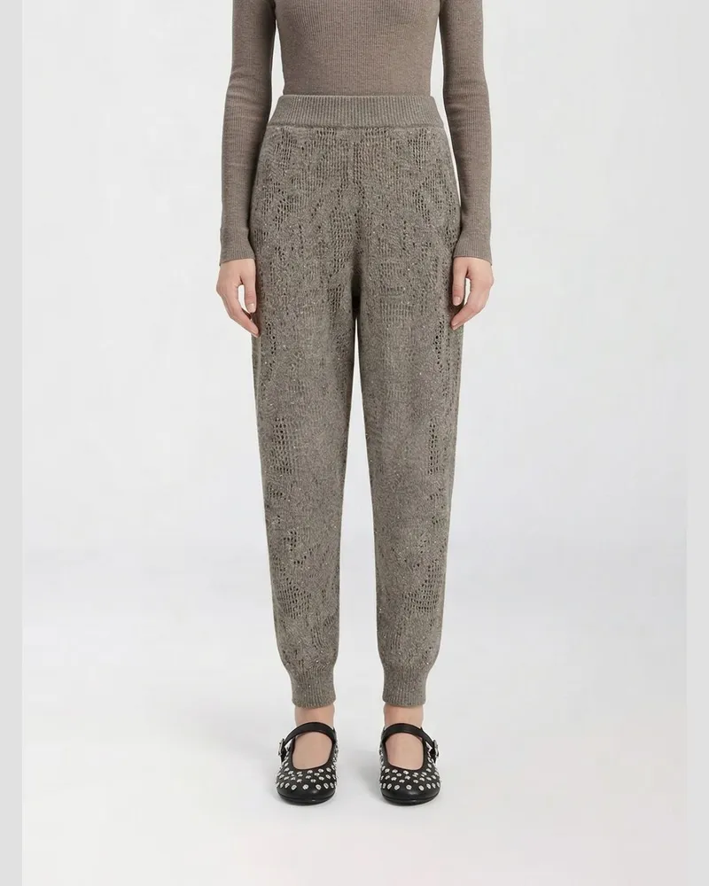 Brunello Cucinelli Hose damen Mud