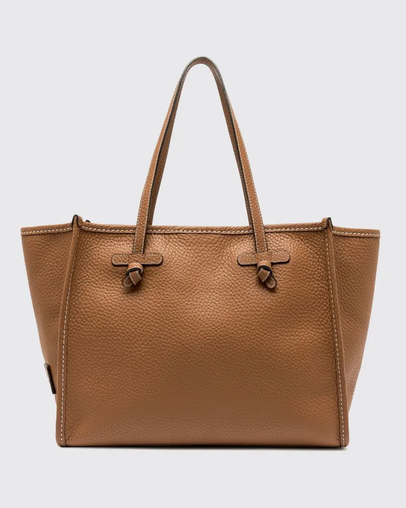 Gianni Chiarini Schultertasche Marcella aus gehämmertem Leder Beige