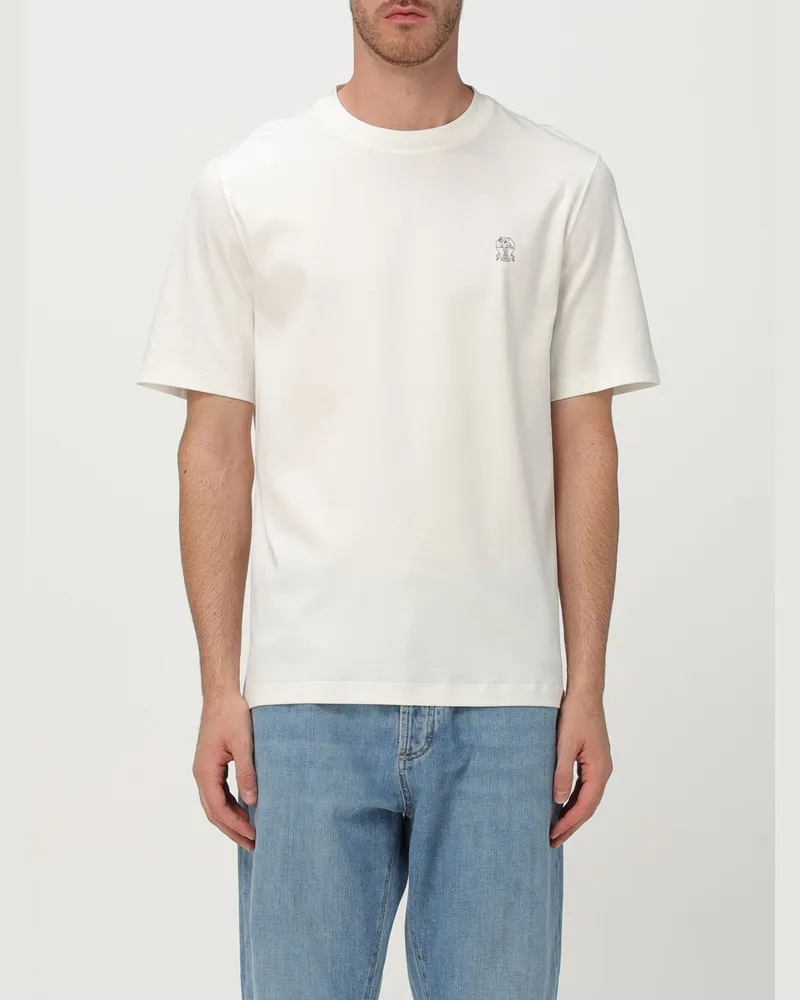 Brunello Cucinelli T-shirt herren Weiß