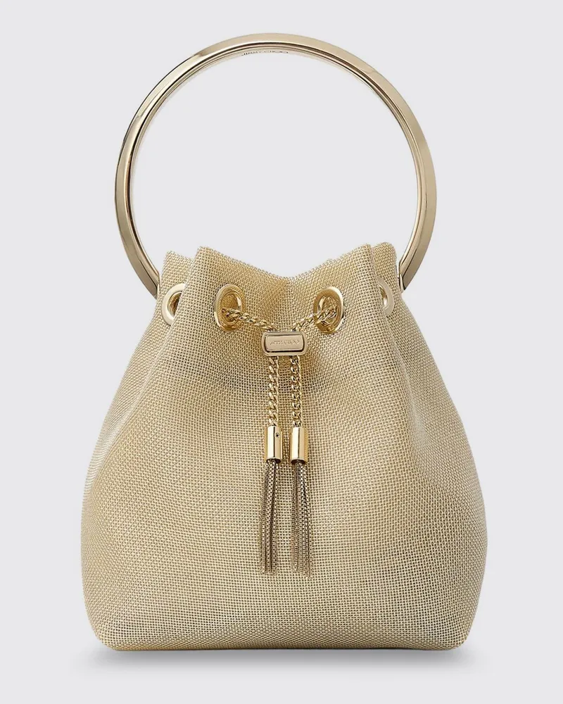 Jimmy Choo Bon Bon Mini Netztasche Champagne
