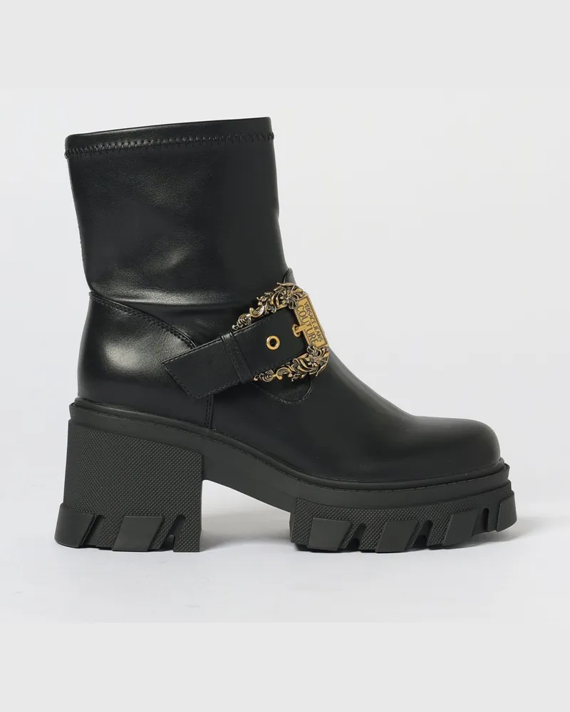 Versace Jeans Flache stiefeletten damen Schwarz