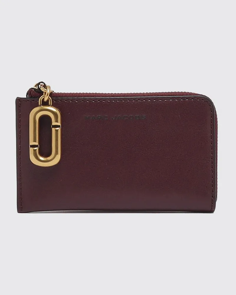 Marc Jacobs Kartenetui aus Leder mit Reißverschluss und vier Kartenfächern Dark