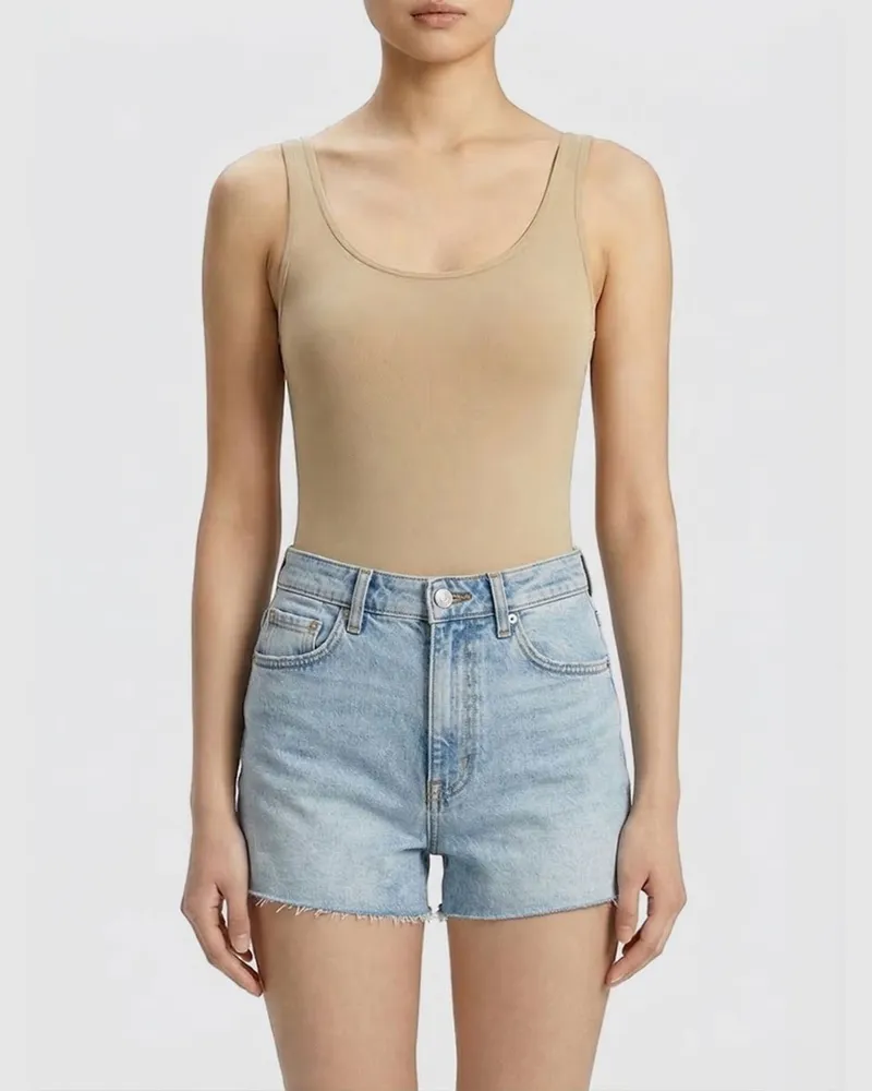 Wolford Baumwoll-Body Haselnuss