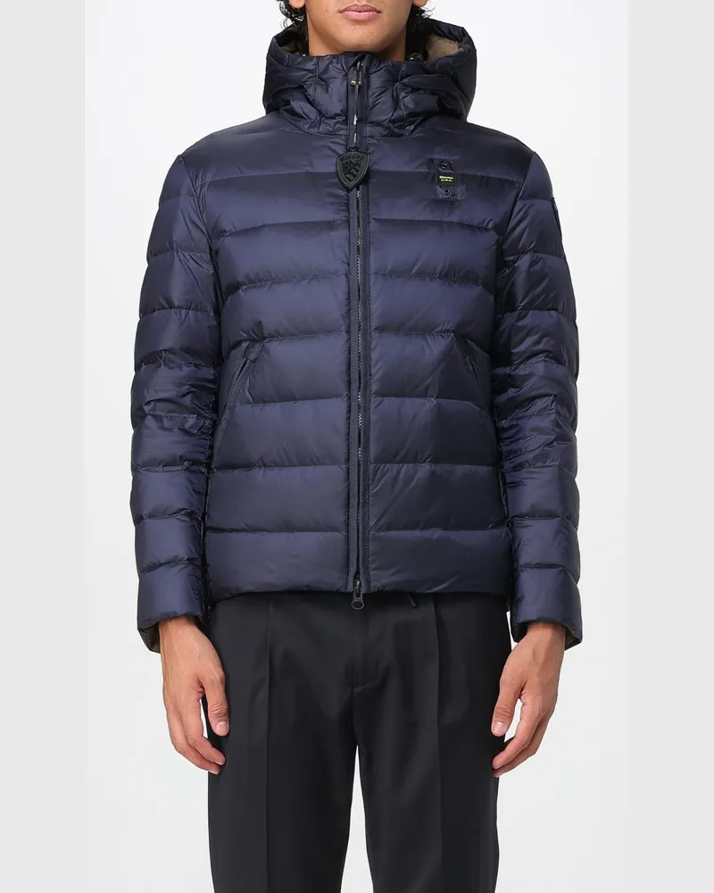 Blauer Jacke herren Blau