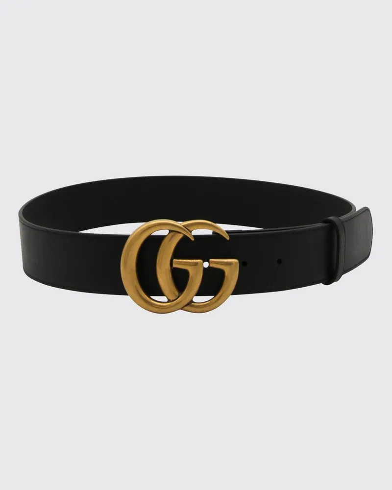 Gucci GG Marmont Gürtel aus Leder Schwarz