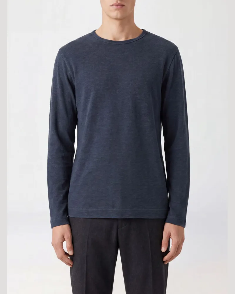 Closed Langarm-T-Shirt aus Leinenmischung mit Rundhalsausschnitt Schwarz
