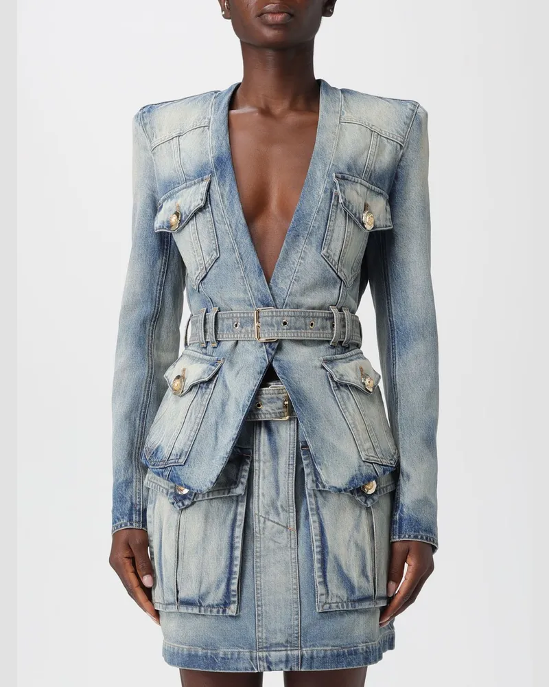 Balmain Jacke damen Blau