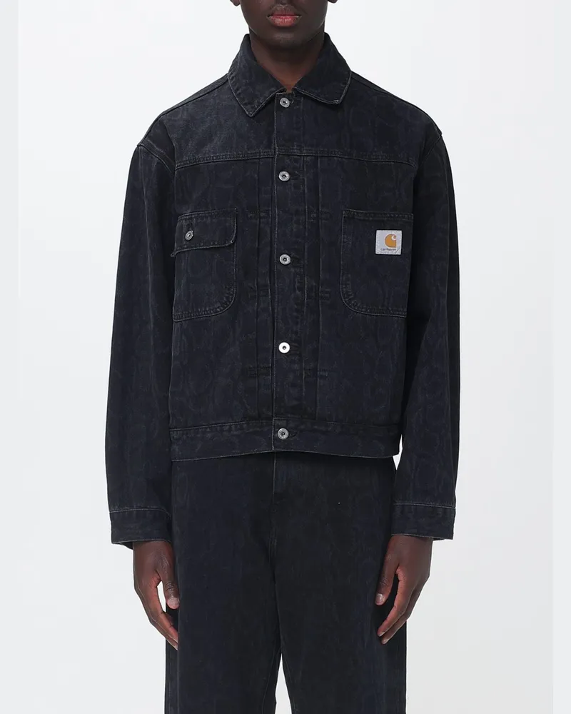 Carhartt WIP Jeansjacke aus Baumwolldenim Schwarz
