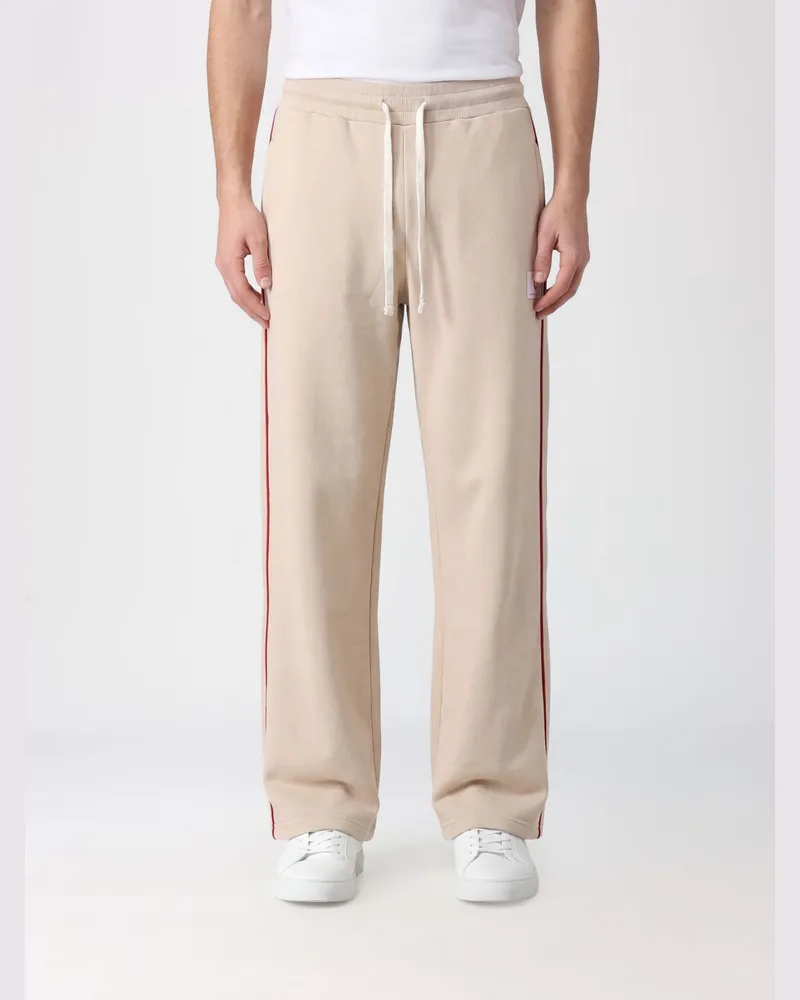 Vision Of Super Jogginghose aus Baumwolle mit Kordelzug und Eingrifftaschen Beige