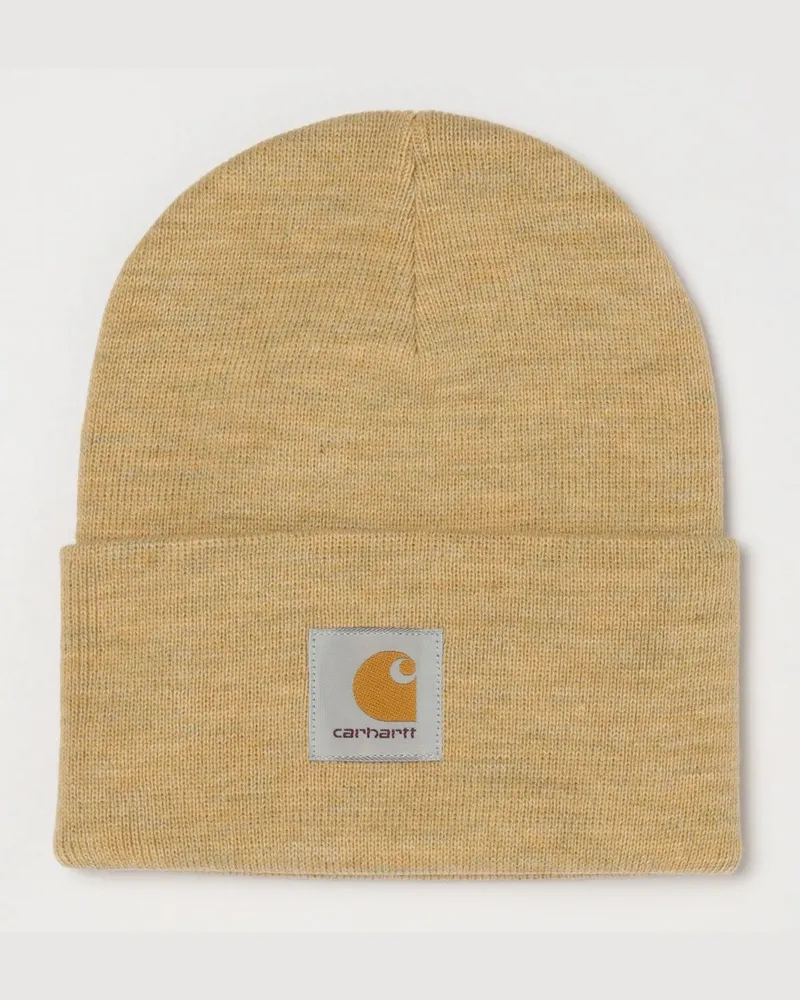 Carhartt WIP Acrylic Watch Beanie mit Umschlag und gesticktem Logo Braun