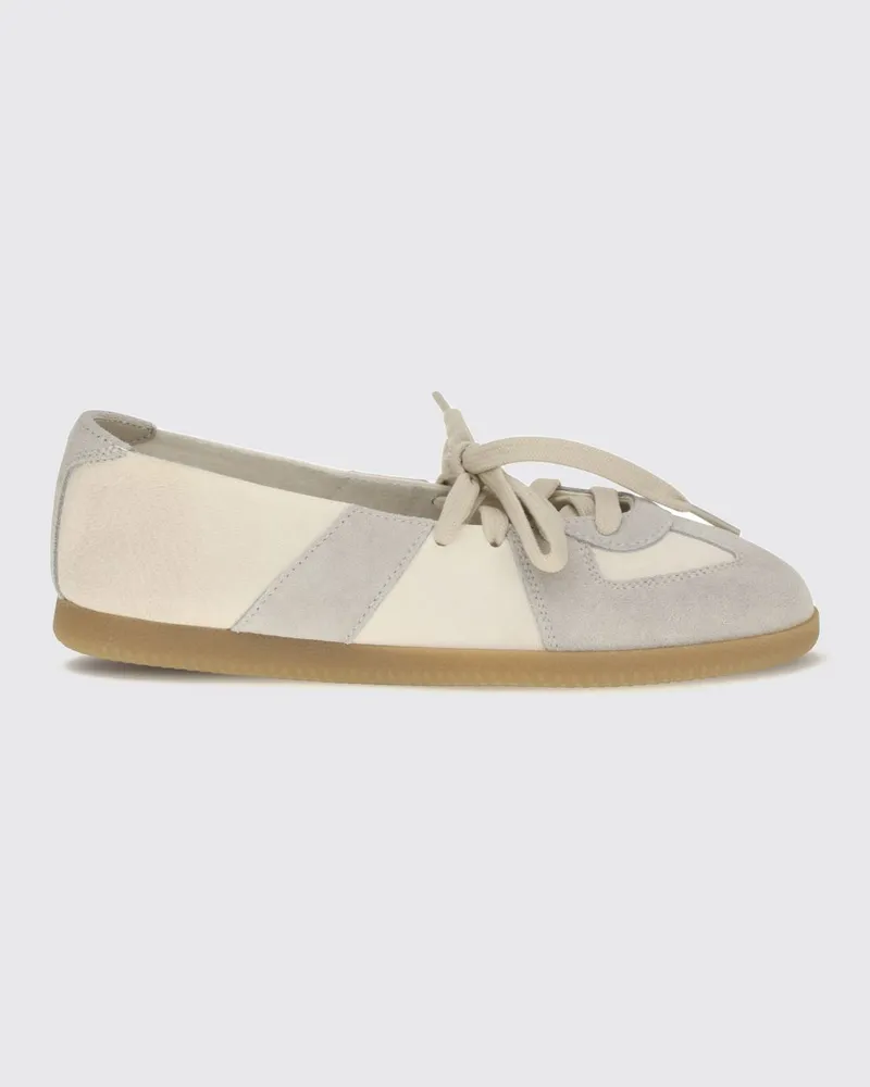 Maison Margiela Replica Ballerinas aus Lamm- und Veloursleder Sand