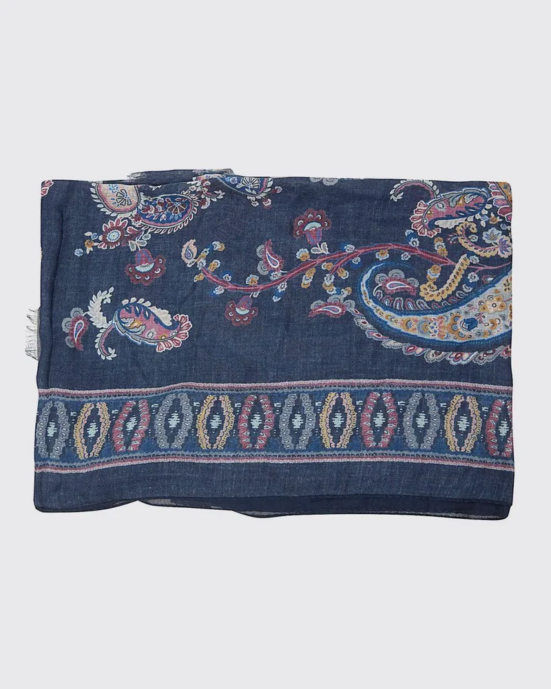 Etro Schal herren Blau